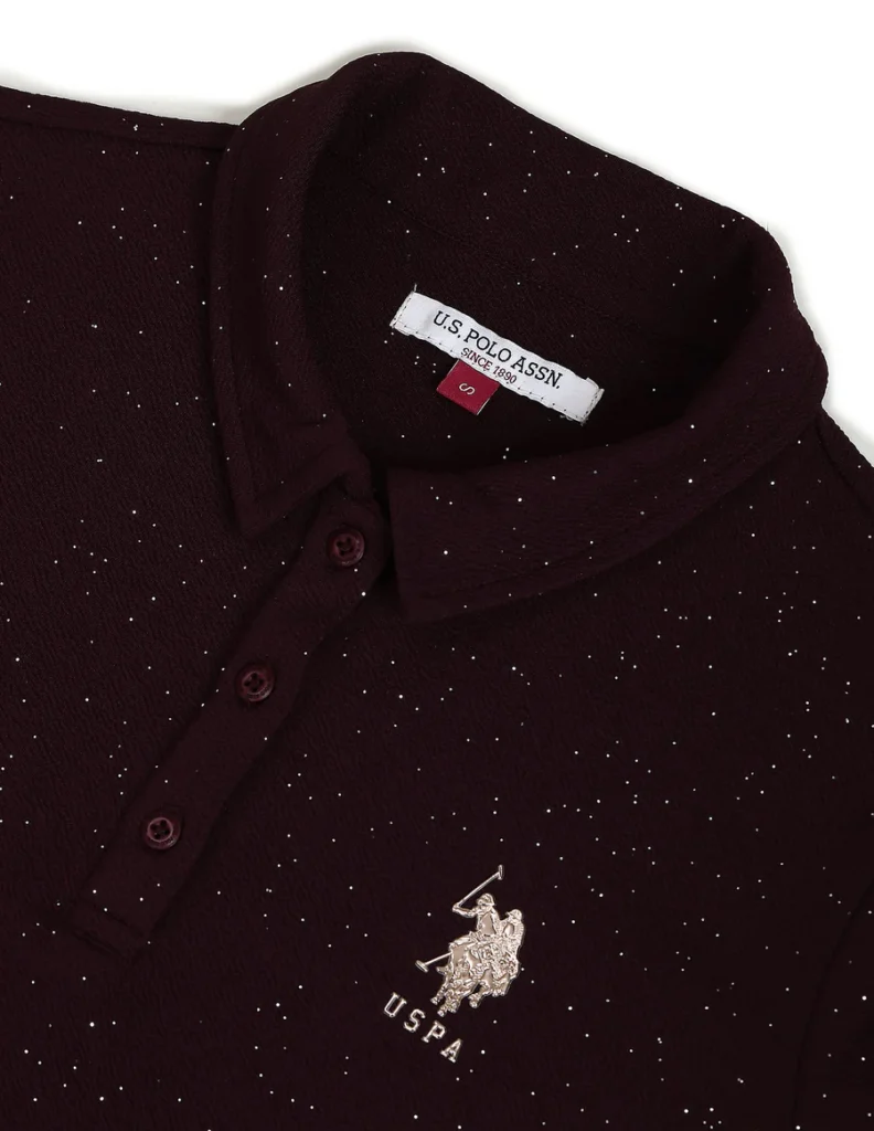 U.S. Polo Assn. Women Textured Slim Polo Shirt for just ₹961: A Style Worth Wearing! US POLO